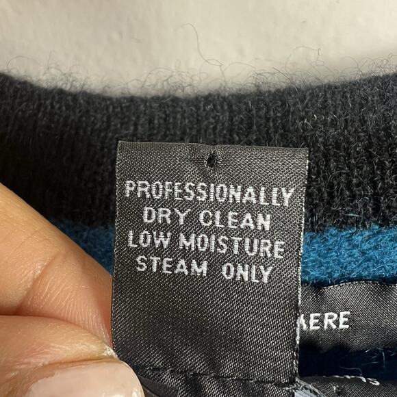 INC International Concepts Women's Teal 100% Cashmere Long Sleeve Sweater Size L - Picture 7 of 10